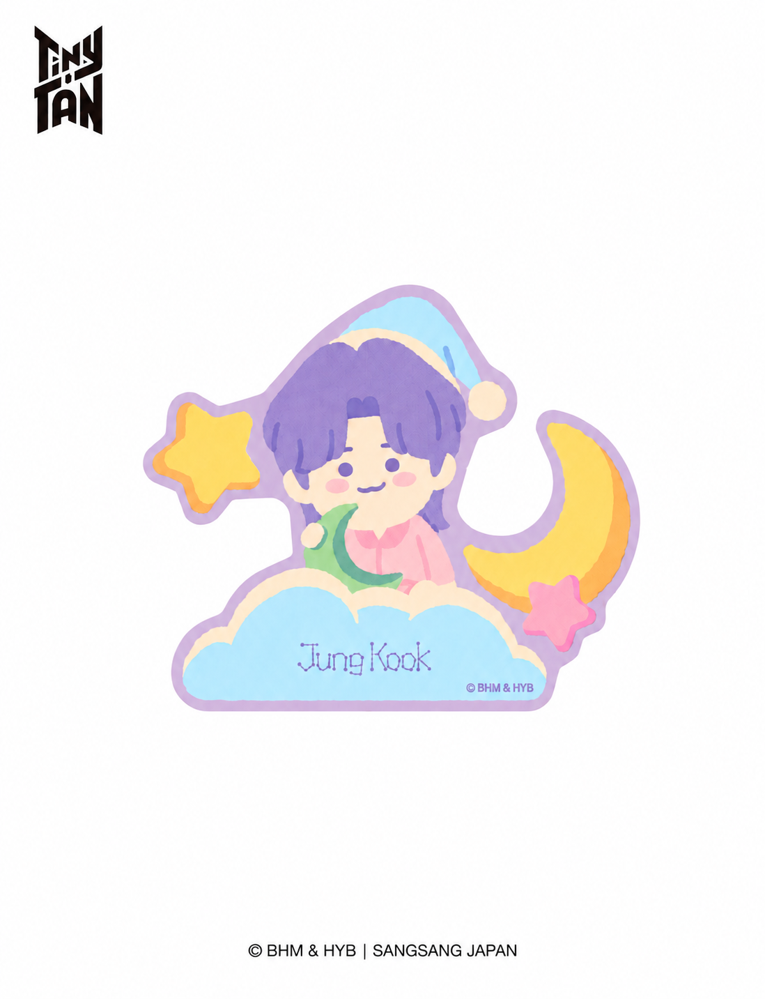 TinyTAN ダイカットステッカー - Sweet Dreams ランダム全7種 1枚(Sticker_Sweet Dreams)
