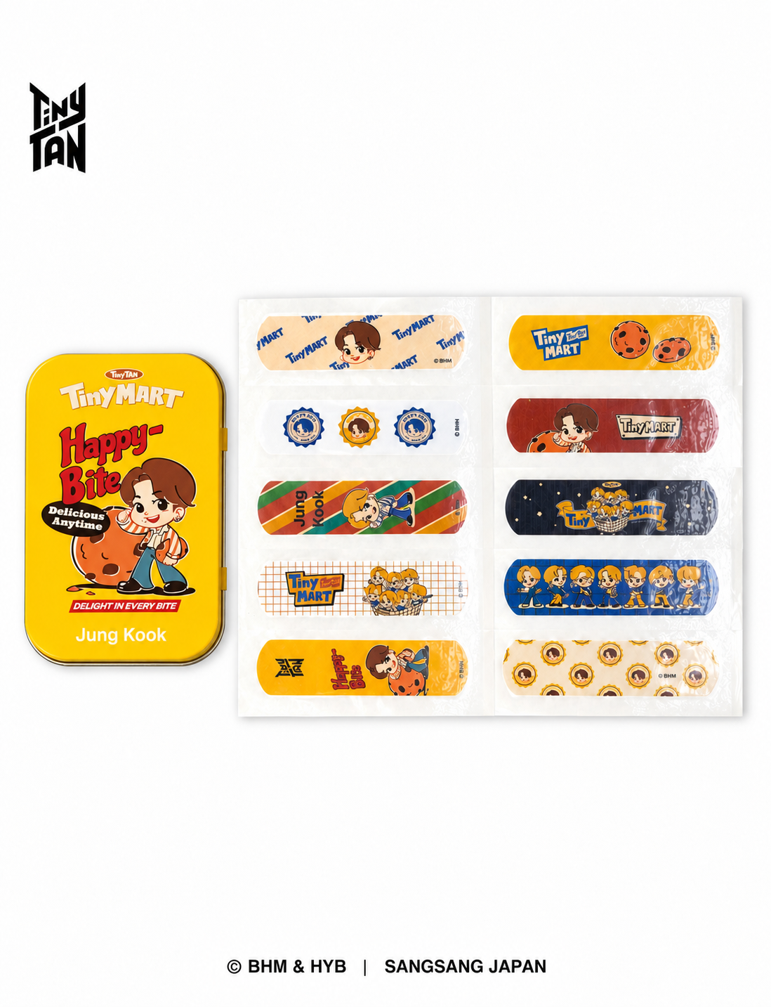TinyTAN 缶ケース付き絆創膏 - TinyMART（TinyTAN Tincase Bandage_TinyMART ）