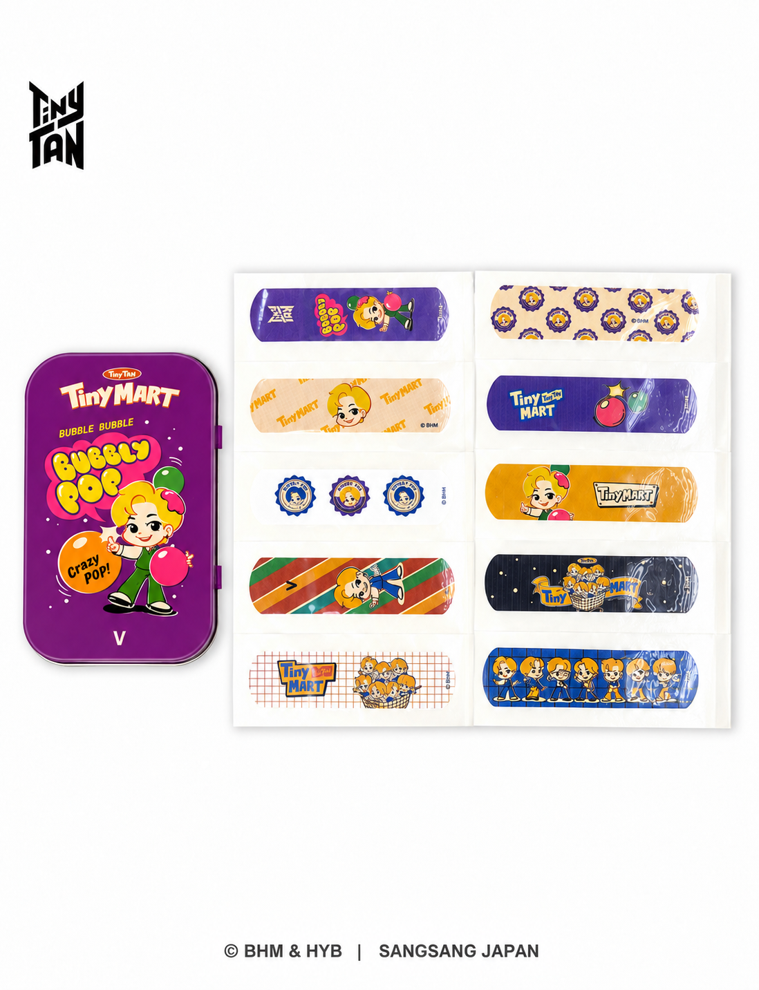 TinyTAN 缶ケース付き絆創膏 - TinyMART（TinyTAN Tincase Bandage_TinyMART ）