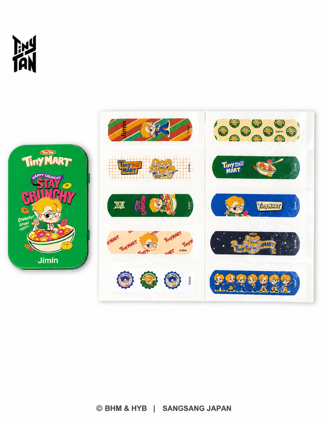 TinyTAN 缶ケース付き絆創膏 - TinyMART（TinyTAN Tincase Bandage_TinyMART ）