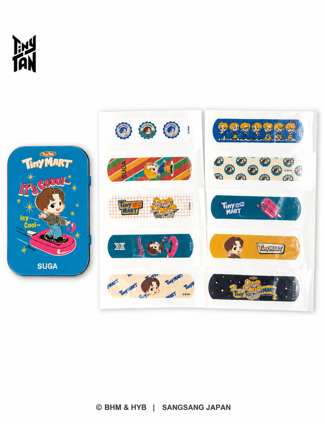TinyTAN 缶ケース付き絆創膏 - TinyMART（TinyTAN Tincase Bandage_TinyMART ）