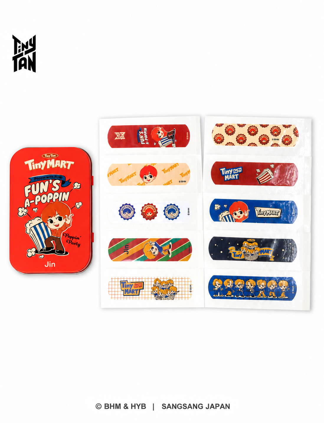 TinyTAN 缶ケース付き絆創膏 - TinyMART（TinyTAN Tincase Bandage_TinyMART ）