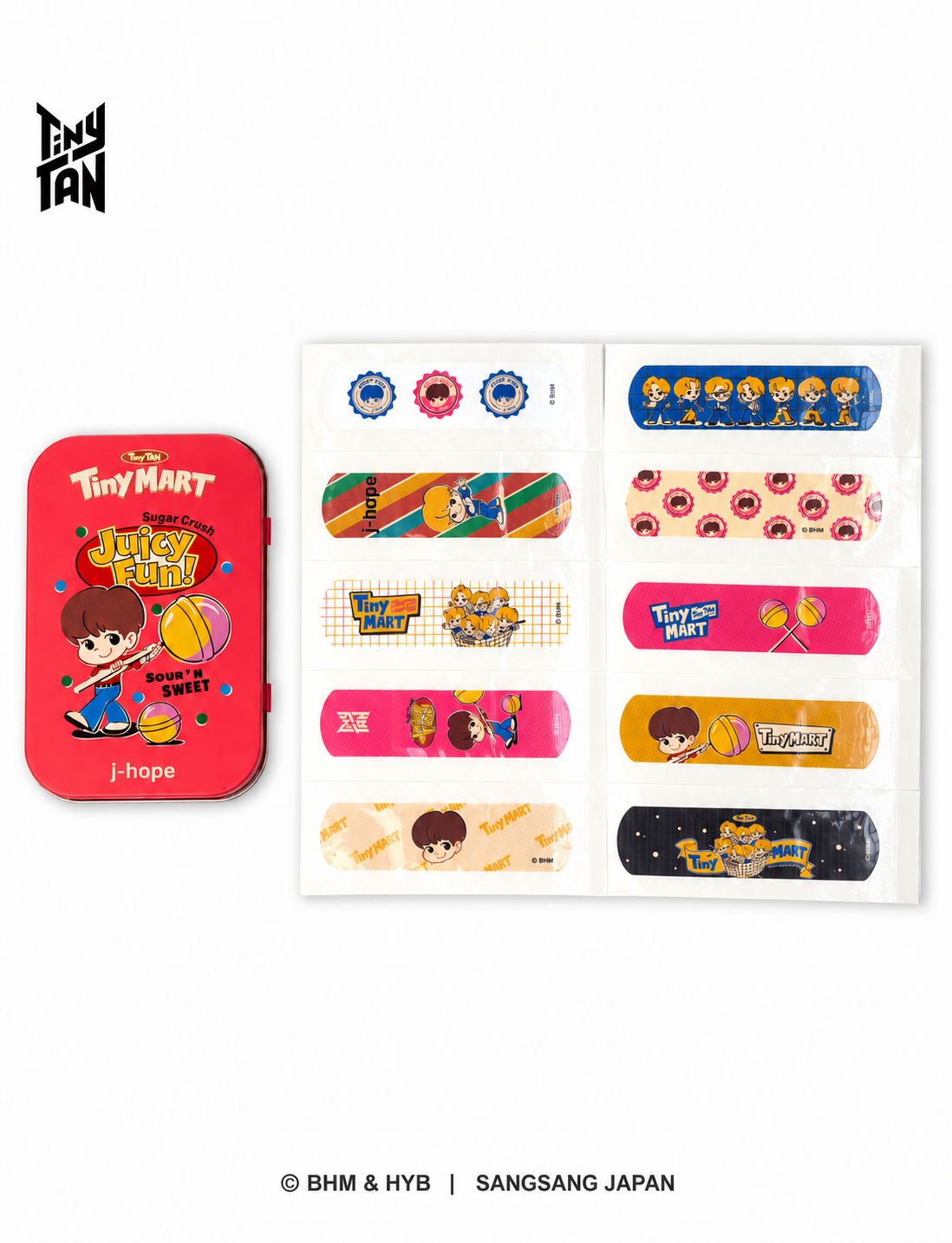 TinyTAN 缶ケース付き絆創膏 - TinyMART（TinyTAN Tincase Bandage_TinyMART ）