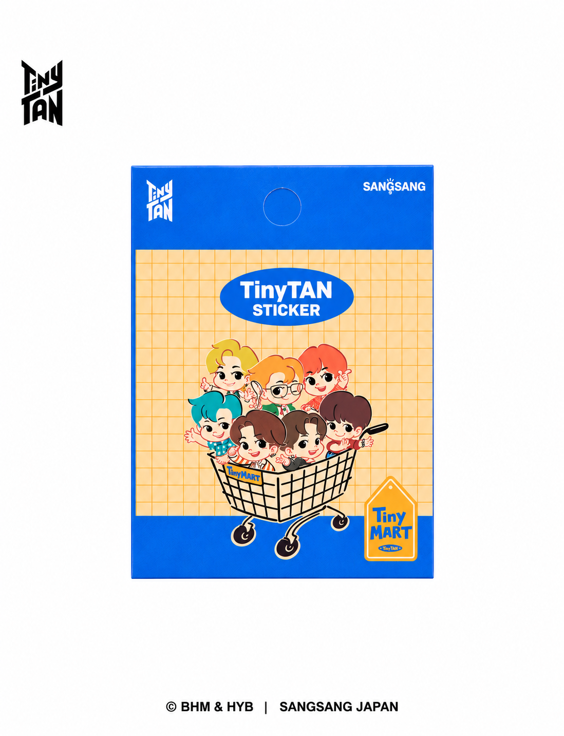 TinyTAN ダイカットステッカー - TinyMART ランダム全8種 1枚（Sticker_TinyMART）