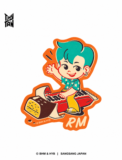 TinyTAN ダイカットステッカー - TinyMART ランダム全8種 1枚（Sticker_TinyMART）