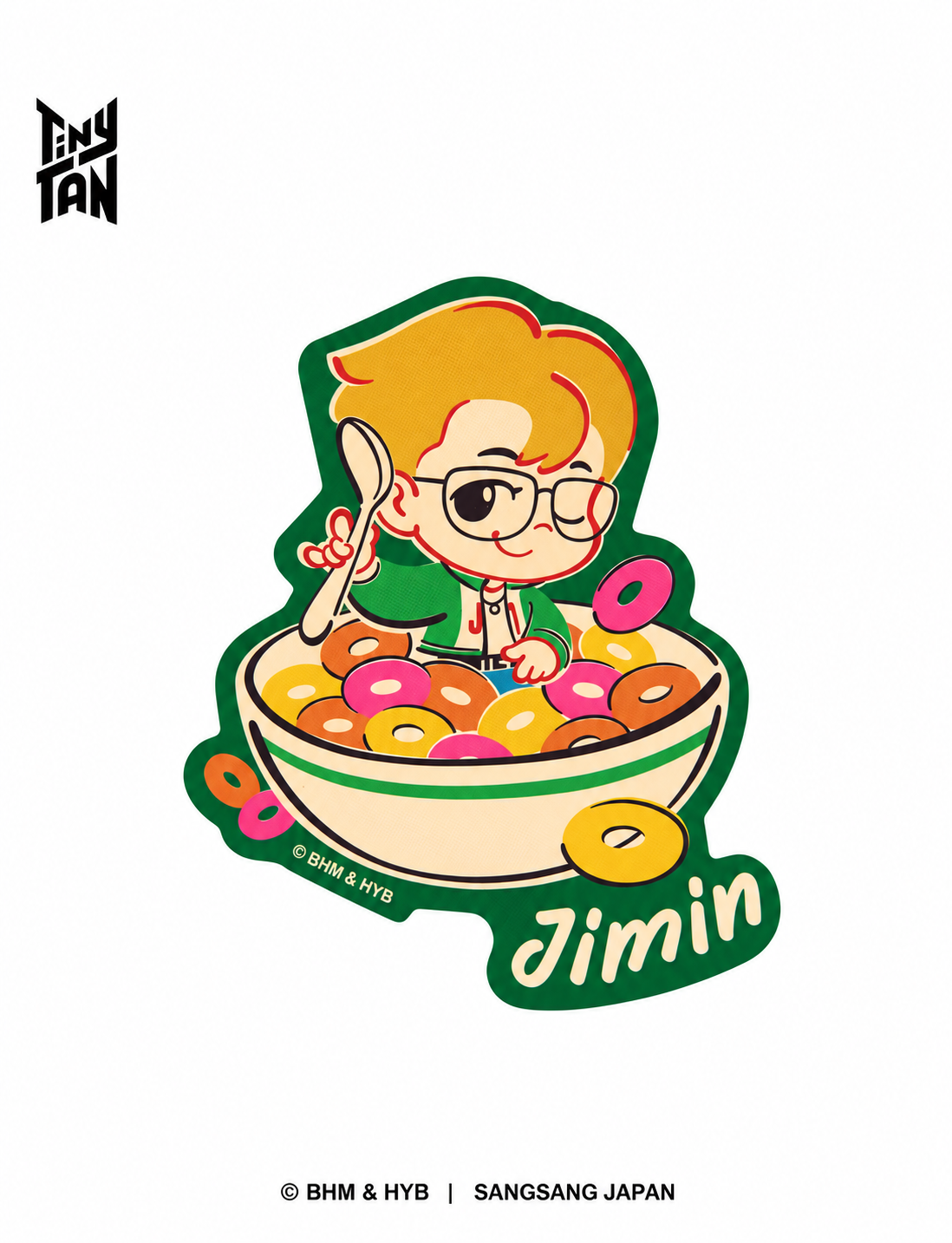 TinyTAN ダイカットステッカー - TinyMART ランダム全8種 1枚（Sticker_TinyMART）