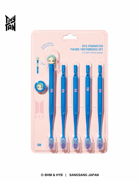 TinyTAN マグネット式壁掛け歯ブラシ 5本入 （Toothbrush Set_5pcs ）