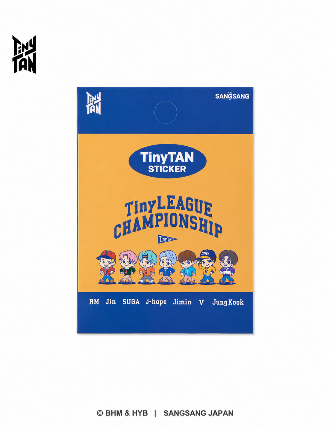 TinyTAN ダイカットステッカー - TinyLEAGUE ランダム全7種 1枚（Sticker_TinyLeague）